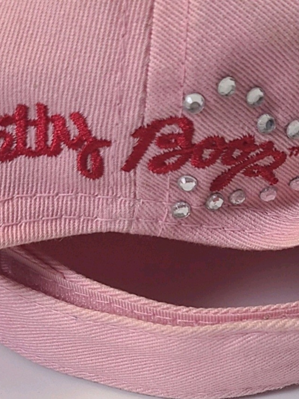 Betty Boop Pink Embroidered Baseball Cap - Picture 2 of 5